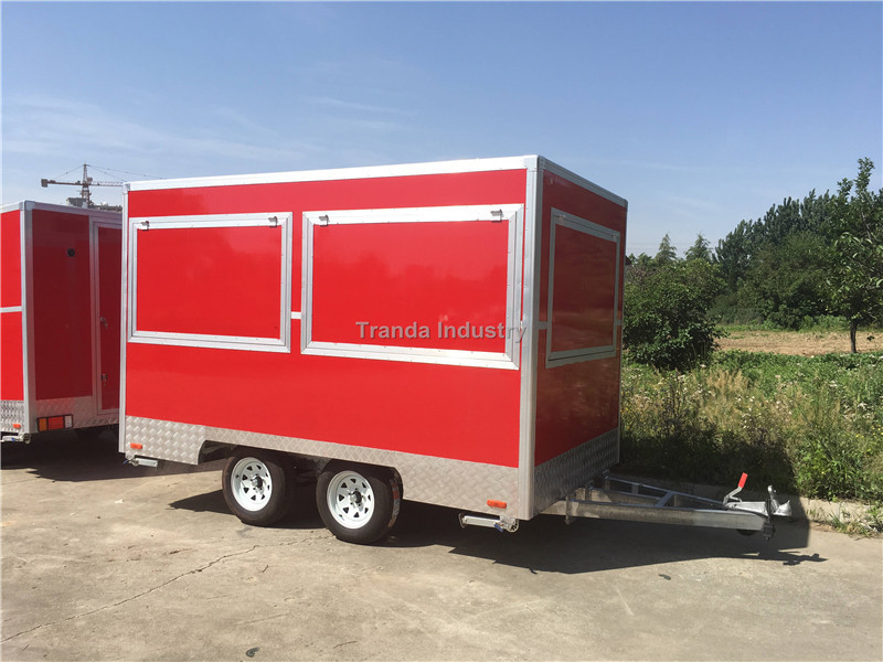 Best Selling USA Standard Concession Food Trailer Cart with Grill Fryer Cheap Mobile Food Trailer Truck Price For sale