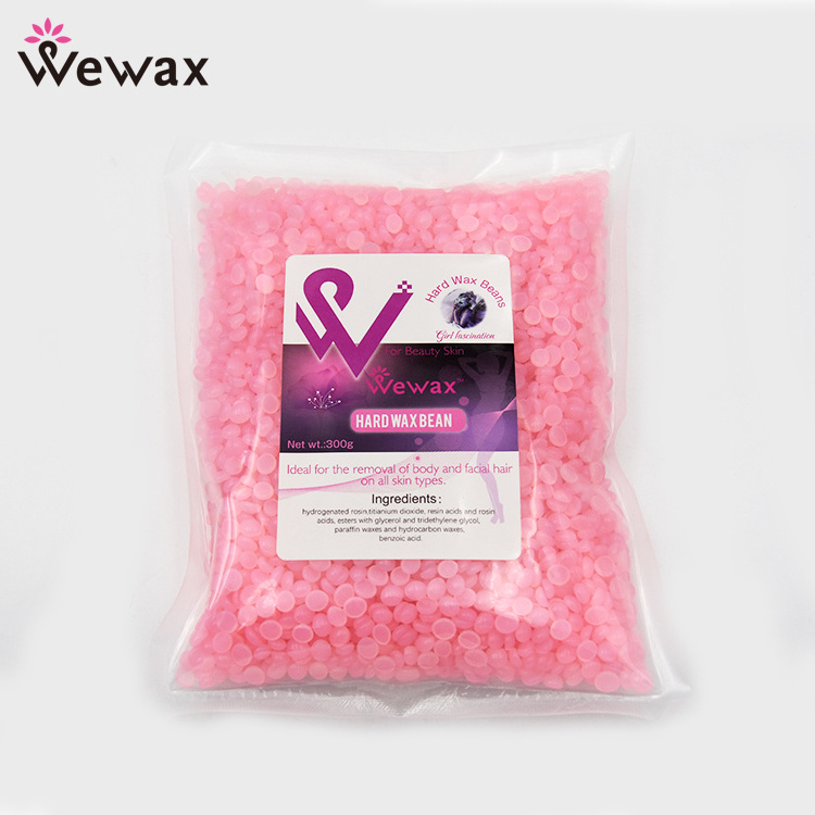 Wholesale price depilatory wax beans hair removal hard wax  Lavender green color wax beads