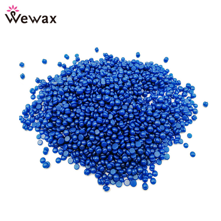 Wholesale price depilatory wax beans hair removal hard wax  Lavender green color wax beads