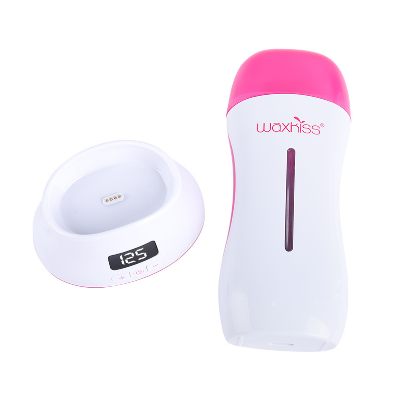 WAXKISS Exclusive Design Electric Roll On Wax Heater Cartridge Wax Roller Machine At Home Personal Care For Hair Removal