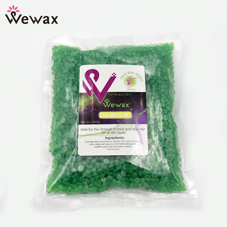 Wholesale price depilatory wax beans hair removal hard wax  Lavender green color wax beads