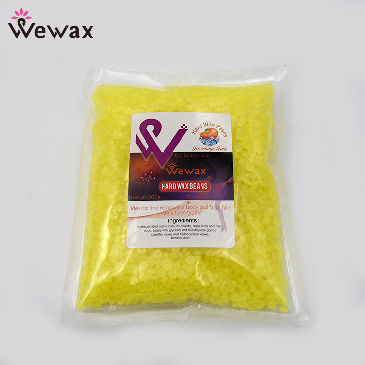 Wholesale price depilatory wax beans hair removal hard wax  Lavender green color wax beads