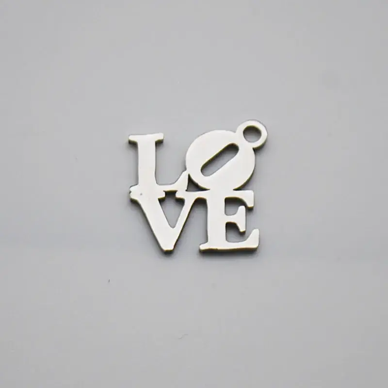 custom laser Engravable stainless steel multi styles blank Heart Pendant Charm for Necklace Bracelet Jewelry