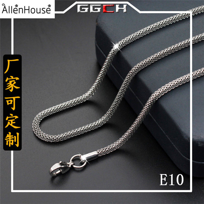 Manufacturer Supply Man's Metal Cable Chain Necklace Stainless Steel Jewelry