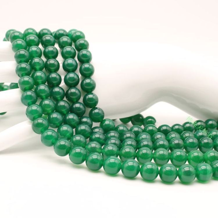 online shopping 2018 wholesale 4mm-16mm natural green stone jade stone beads for jewellery making