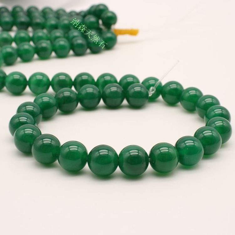 online shopping 2018 wholesale 4mm-16mm natural green stone jade stone beads for jewellery making