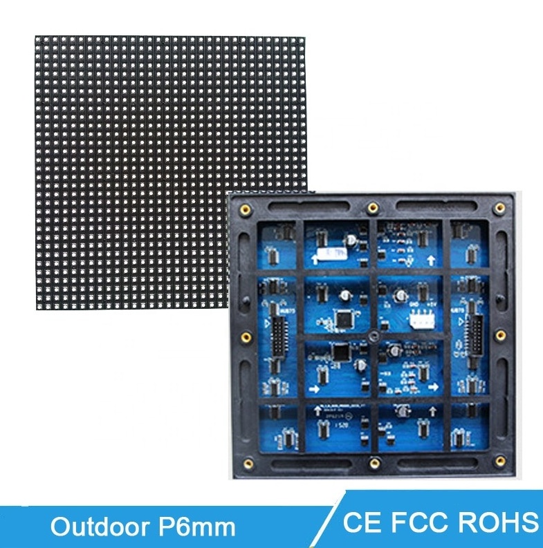 P6 Full color Outdoor  LED digital advertising  Board 3840Hz screen led display module