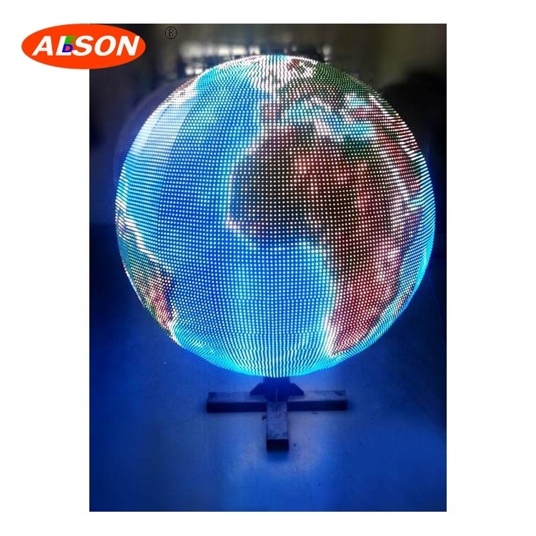 Outdoor p5 360 degree screen spherical sphere led display