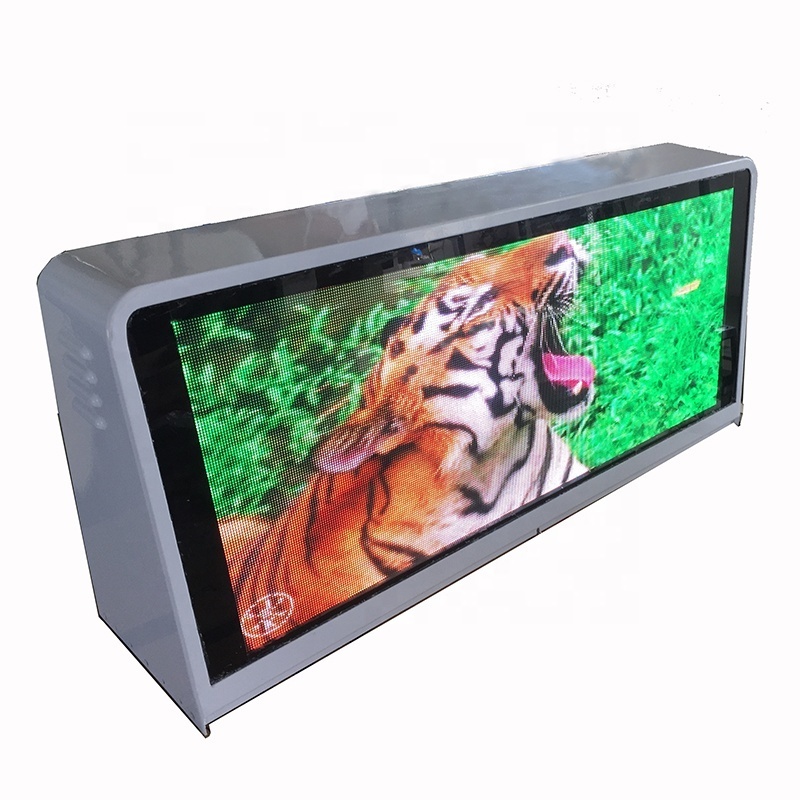 P2.5 Outdoor Waterproof LED Display for Taxi Roof , P2.5 GPS Module Taxi LED Sign