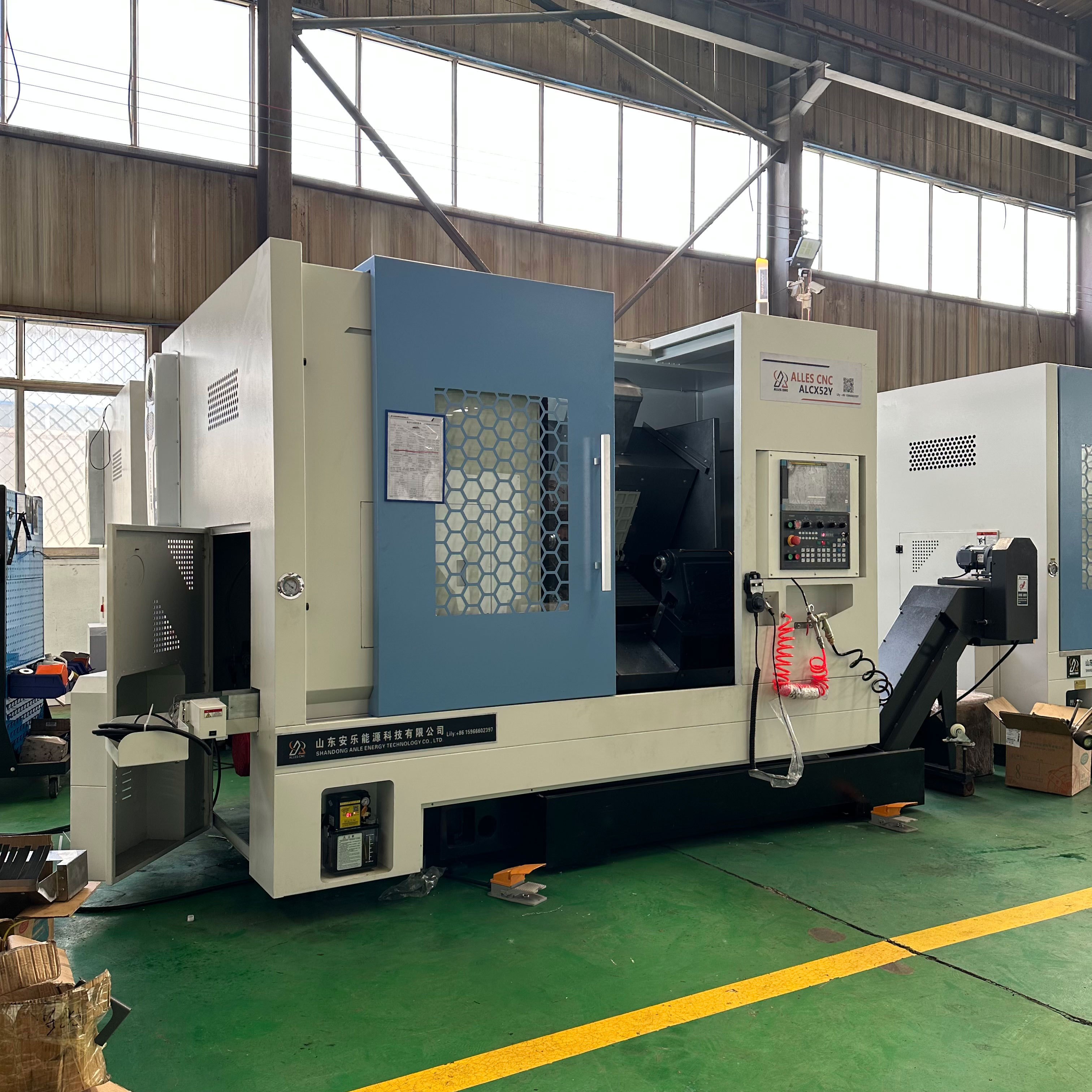 High Rigidity Slant Bed CNC Lathe TCK52DY TCNC turning and milling composite With Linear Guideway