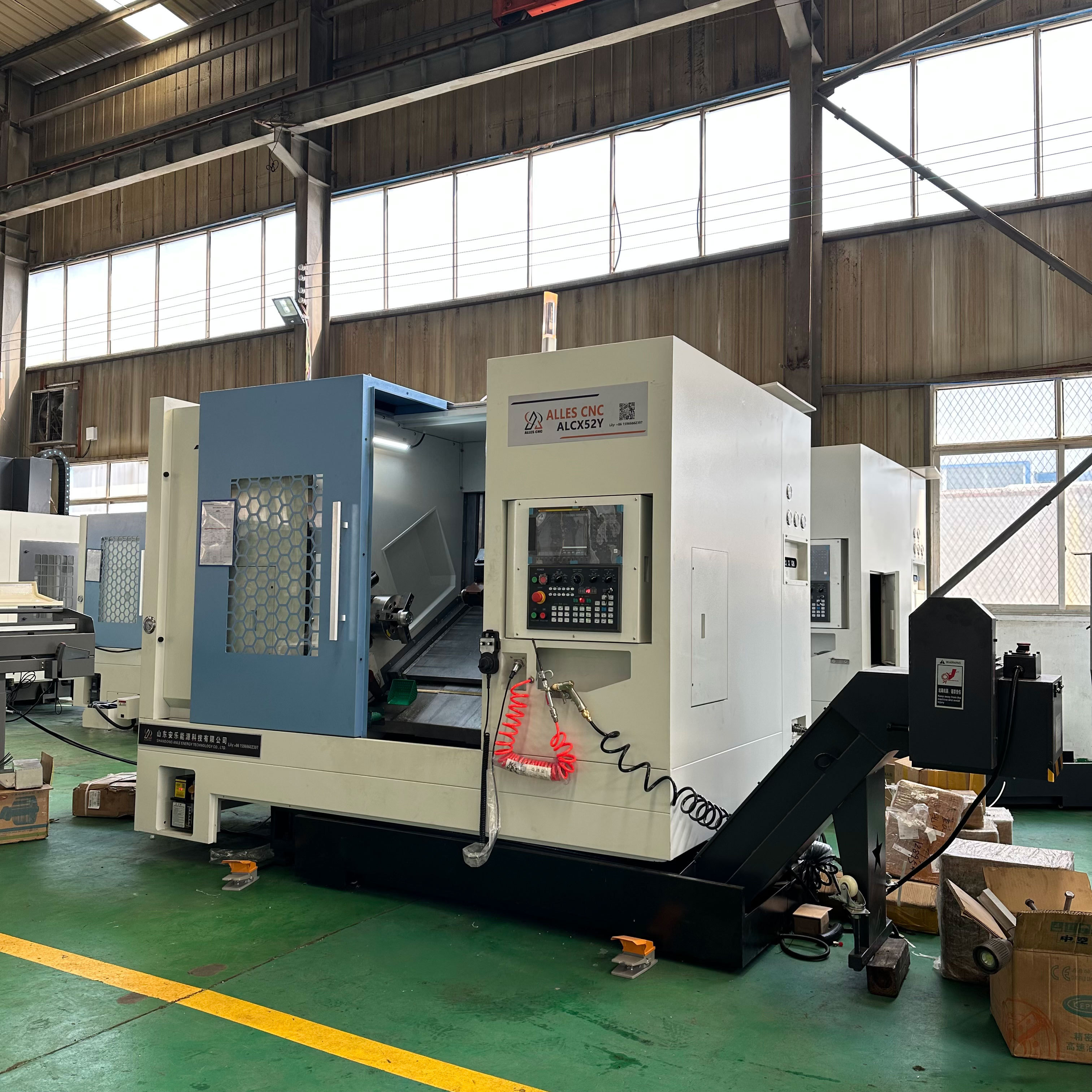 High Rigidity Slant Bed CNC Lathe TCK52DY TCNC turning and milling composite With Linear Guideway