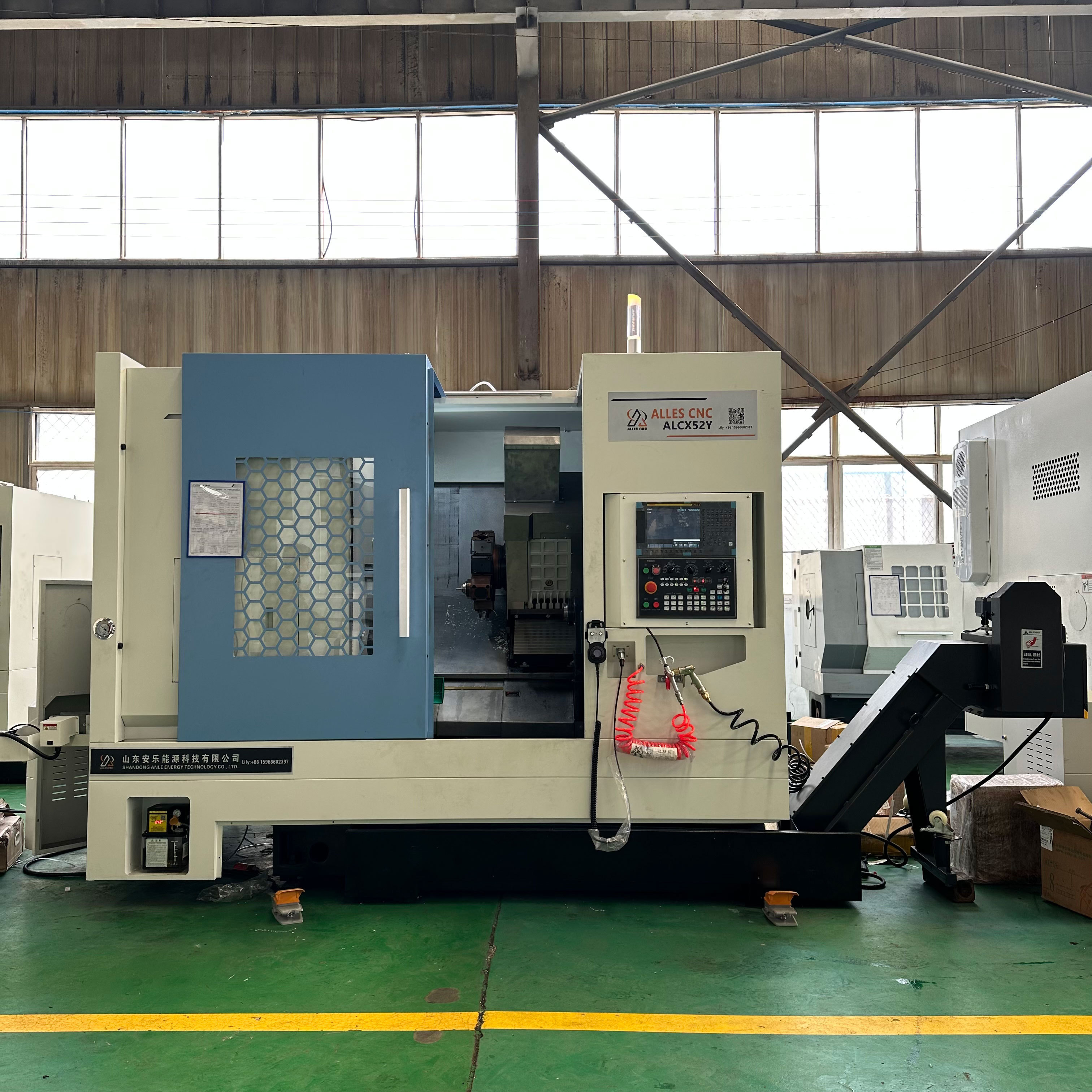 High Rigidity Slant Bed CNC Lathe TCK52DY TCNC turning and milling composite With Linear Guideway