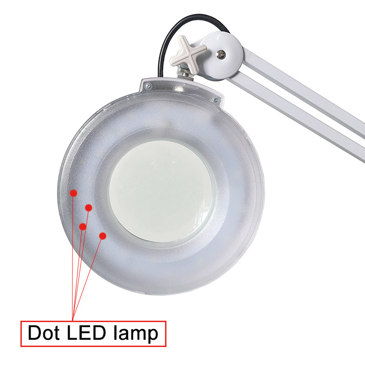 ALLESD YS-702 5X/8X/10X LED Magnifier Lamp Table Magnifying Lamp