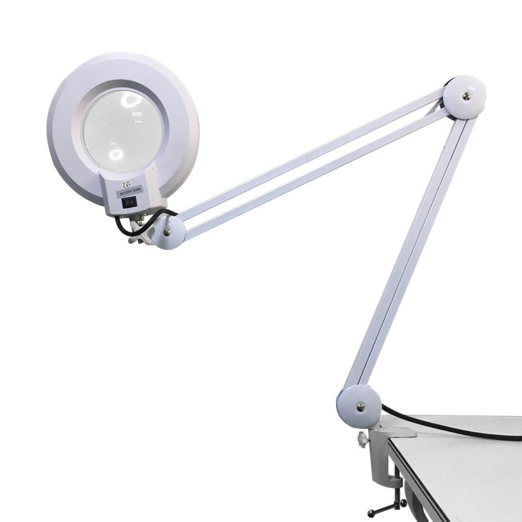 ALLESD YS-702 5X/8X/10X LED Magnifier Lamp Table Magnifying Lamp