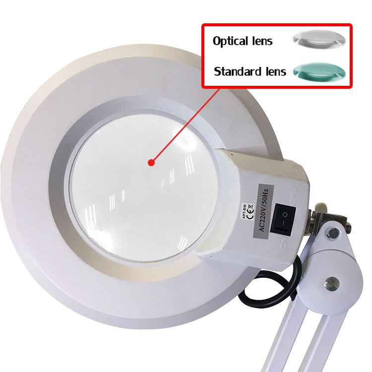 ALLESD YS-702 5X/8X/10X LED Magnifier Lamp Table Magnifying Lamp