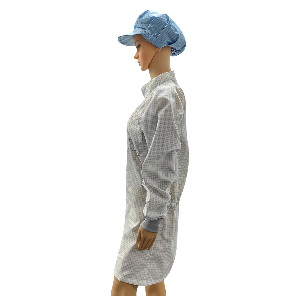 ALLESD Good Sale Customized Design Washable White Lab Coat ESD Oxford Smock Gown for Laboratory