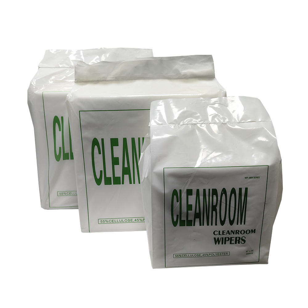 Allesd Wholesale Clean Room Polyester Wiper 9x9 Lint Free Microfiber Cleanroom Wipes