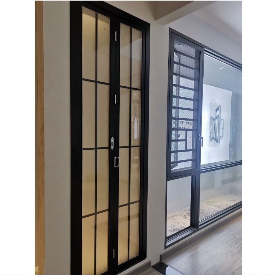 VERCHA folding door interior doors modern,aluminum folding door wholesale,windows and doors manufacturer