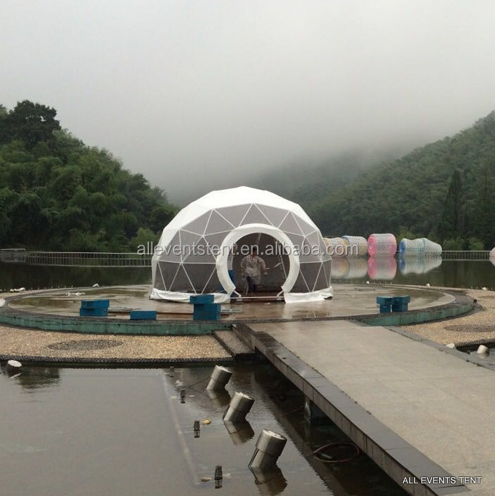 Customized 30 Square Meters Geodesic Dome Home For Resort Glamping