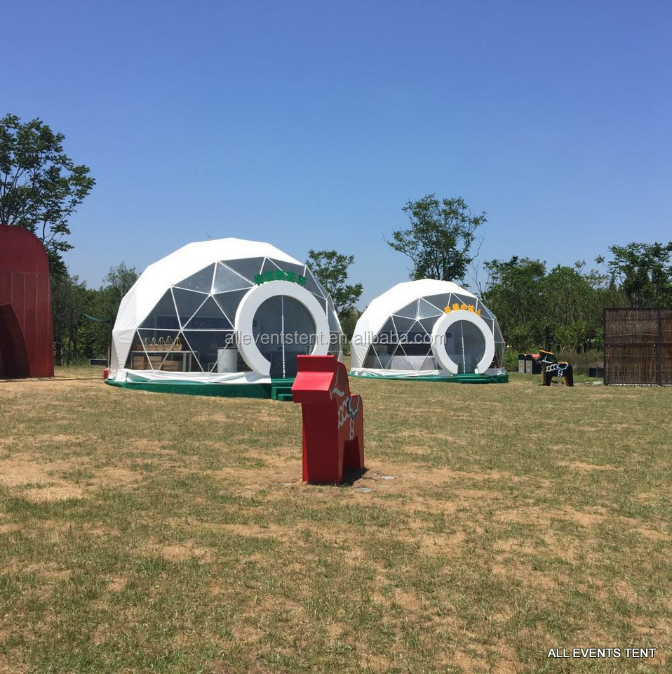 Customized 30 Square Meters Geodesic Dome Home For Resort Glamping