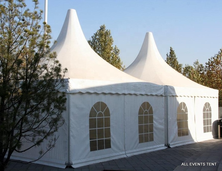 3x3 5x5 Aluminum White PVC Pagoda Tent For Sale