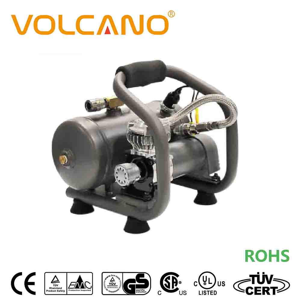 Portable Air Compressor High Quality 1/3HP Volcano Products Air Compressor 12 Volts Air Compressor Tank