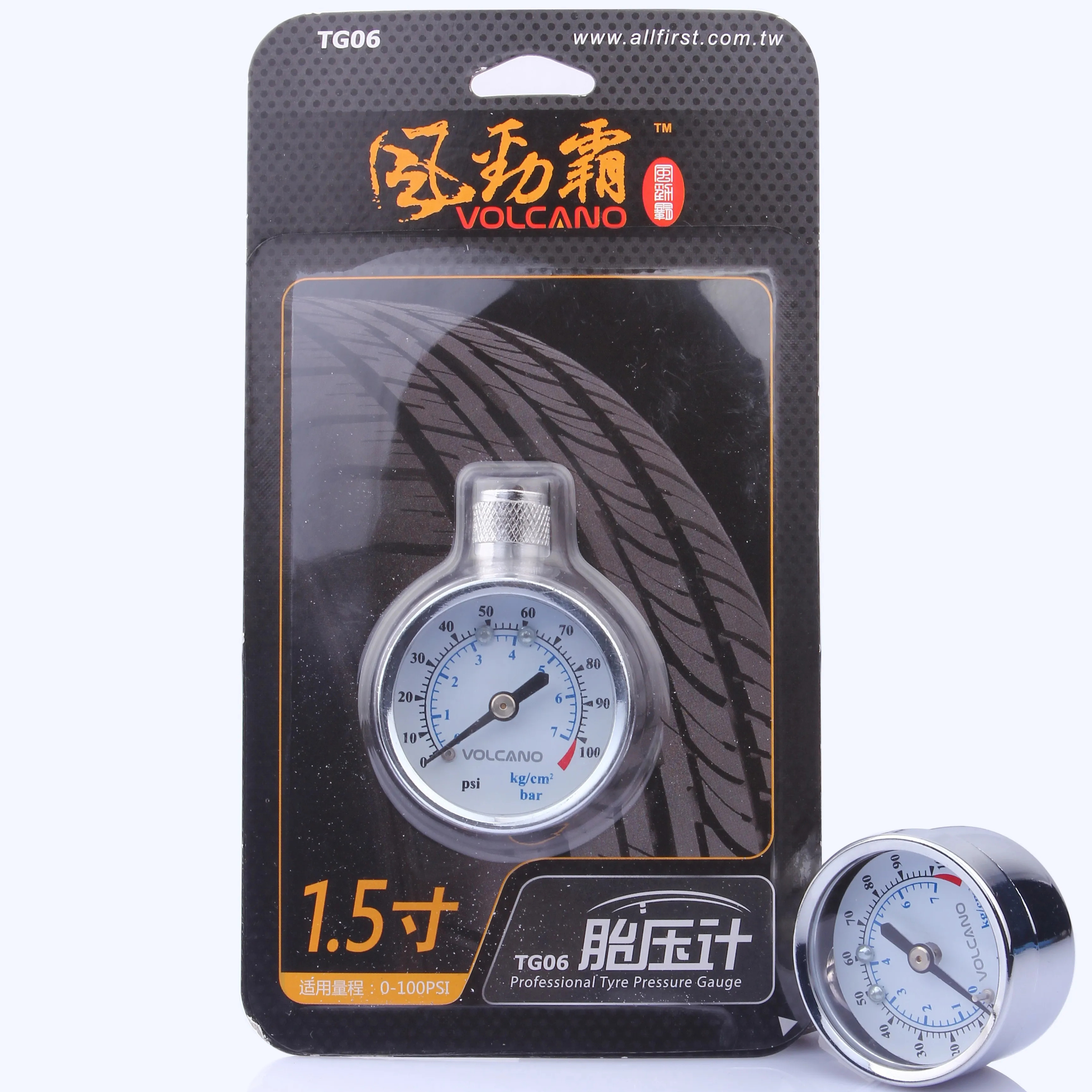 Car 0-100PSI Tire Repair Accessories Digital Universal Tyre Gage Mini Portable Metal Tire Pressure Gauge