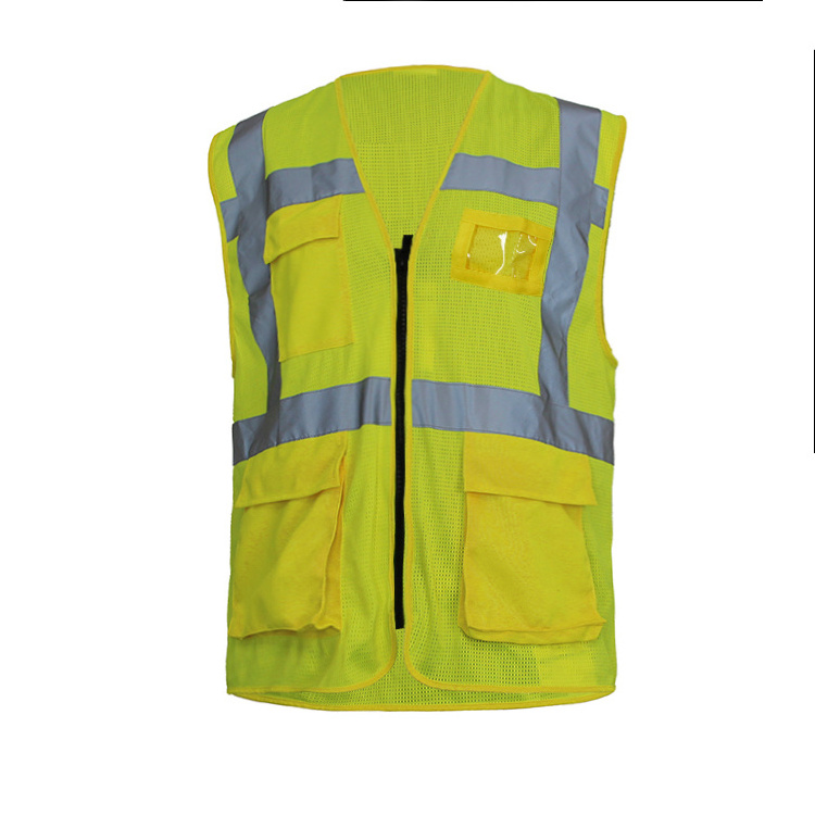 2022  hot selling OEM Roadway security mens polyester corn mesh reflective vest safety vest hivi vest