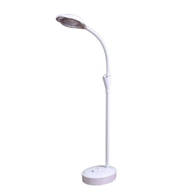 Magnifying Lamp Led Cool White Flexible Beauty Nail Microblading Hair Salon Floor Lamp For Permanent Makeup With Wheel