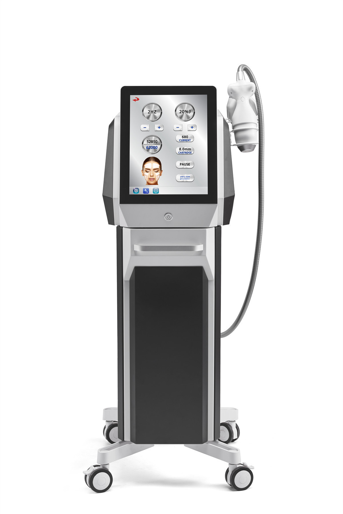 62000 Shots Hifu Cryo Slimming Body Contouring Frozen Hifu Machine For Skin Rejuvenation