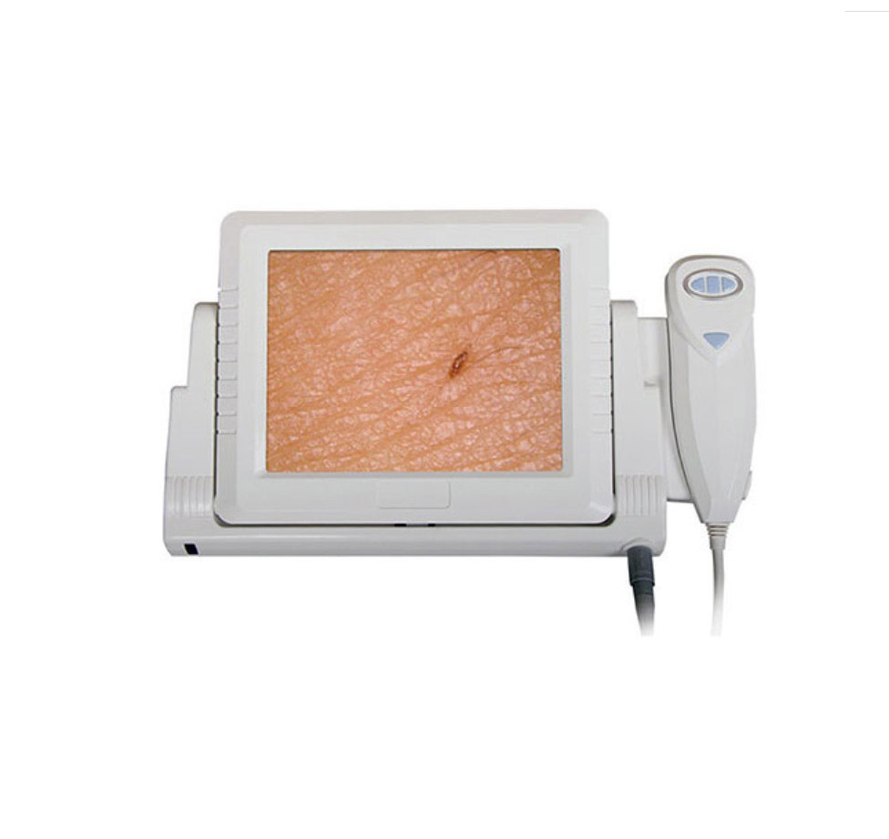 Professional skin and hair analysis machine with LCD with skin lens and hair lens 50X 30X times camera