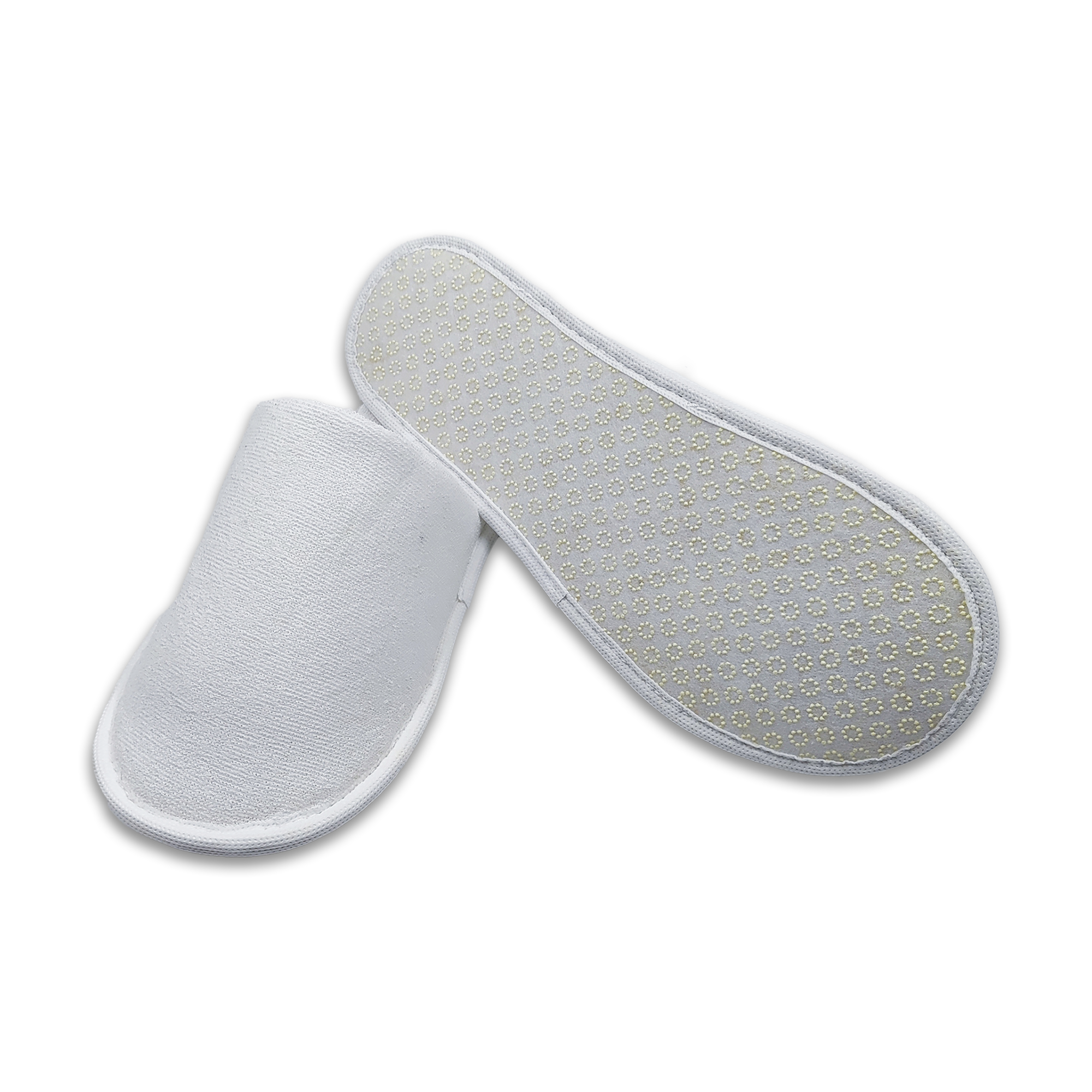 Open Toe Slippers 5 mm Eva Towel Fabric Double Layer Single Sole Towel Cloth Slippers For Hotel Slipper Disposable for Hotel