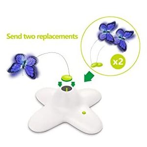 I01 2023 interactive automatic electric electronic new smart pet cat teaser toys butterfly cat toy for cats