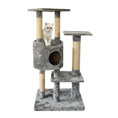 High Quality New Design Multi-Layer Cat Tree Cat Tower Pink Bed House Indoor Cat Accessories Product With Sisal Scratching Post