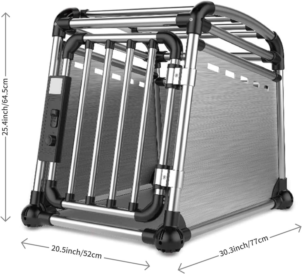 AFP Outdoor High Capacity Collapsible Lightweight Aluminium Dog Cage Transport Box Crate Pet Travel Carrier For Large Pet Dog