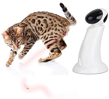 AFP Interactive Toy Pet Training Products Pointer Automatic Electric Rotating Catch Training Cat Laser Toy For Cats