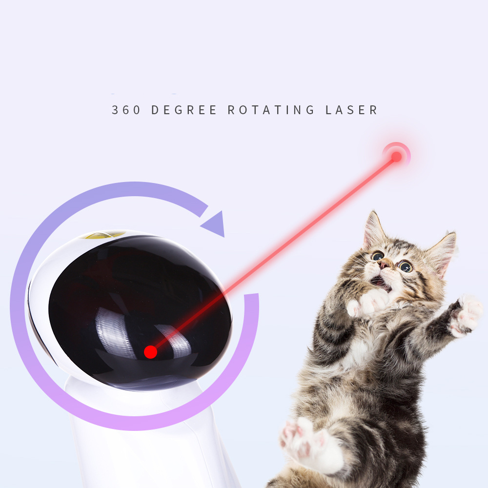 AFP Interactive Toy Pet Training Products Pointer Automatic Electric Rotating Catch Training Cat Laser Toy For Cats