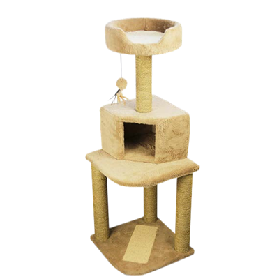 High Quality New Design Multi-Layer Cat Tree Cat Tower Pink Bed House Indoor Cat Accessories Product With Sisal Scratching Post