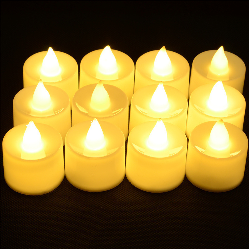 Bulk Flameless Tealight Candles Colorful Lights Battery Operated Colored Fake Candles Flickering Color Changing LED Tea Lights