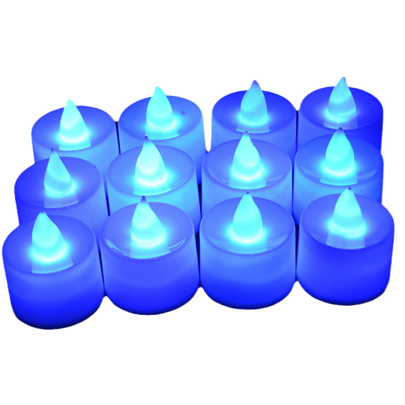 Bulk Flameless Tealight Candles Colorful Lights Battery Operated Colored Fake Candles Flickering Color Changing LED Tea Lights