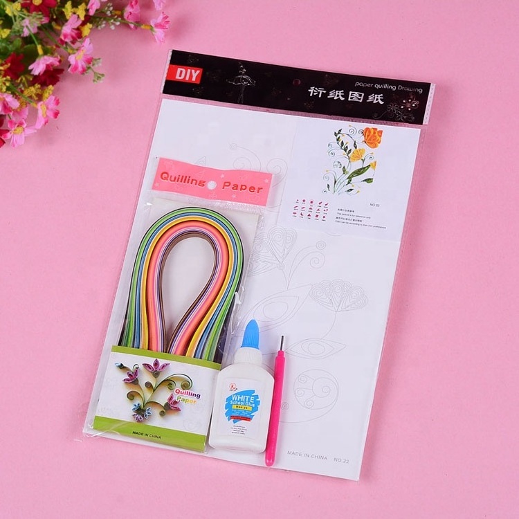 Wholesale 4pcs/set Beginners Paper Quilling Tools Kit DIY Quilling Paper Strips With Quilling Tool Set