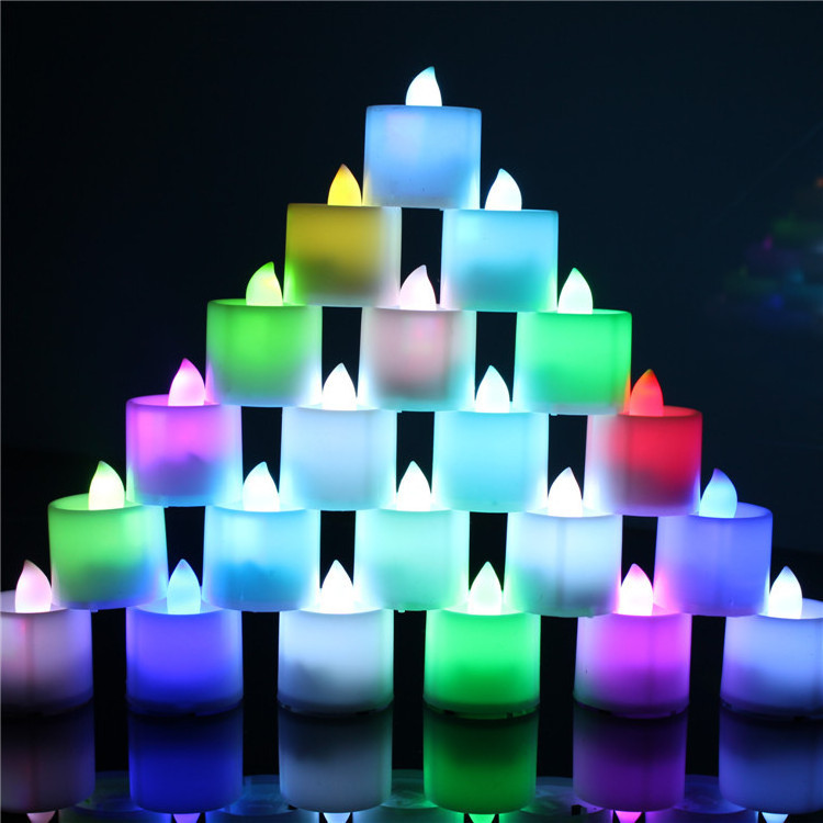 Cheap Flameless Led Fake Candle Tealight Battery Operated Christmas Wedding Party Decoration Led Color Changing Tea Light