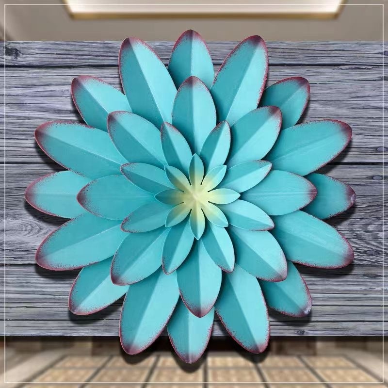 High Quality 3D Metal Flower Wall Art Decor 12