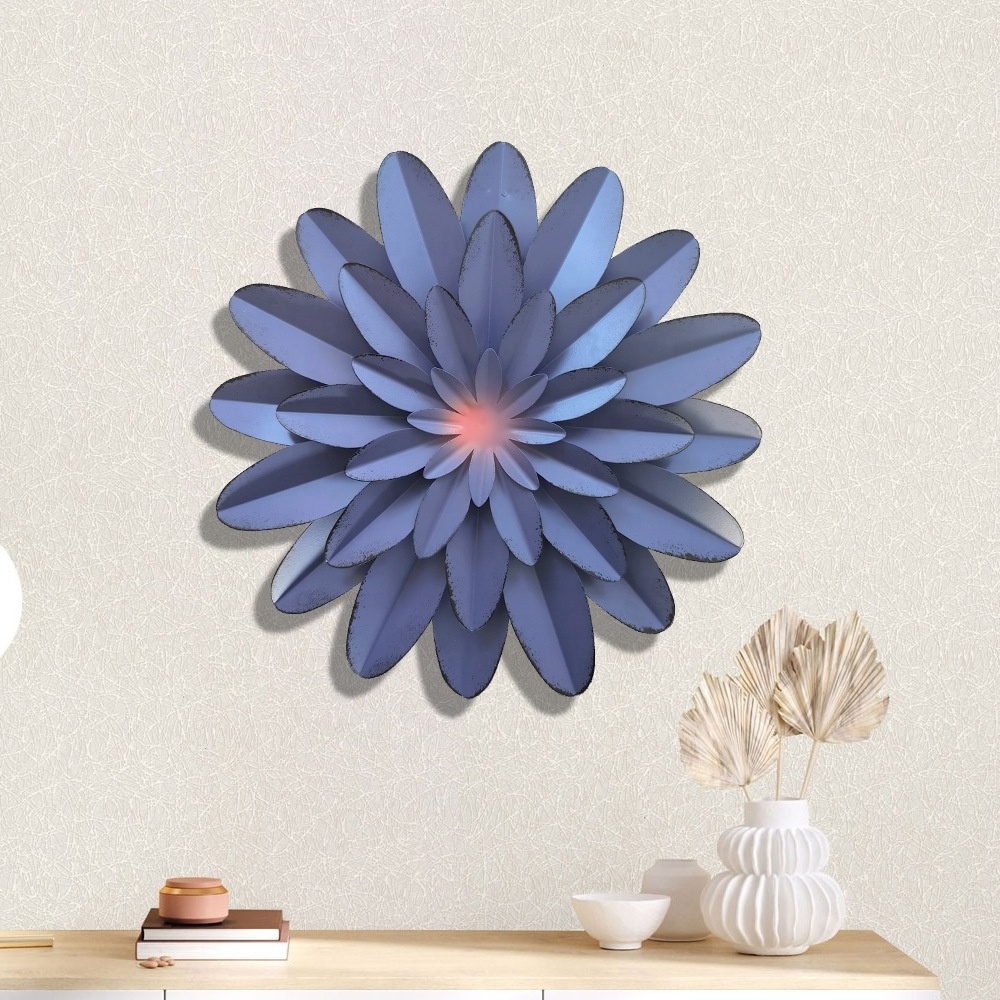 High Quality 3D Metal Flower Wall Art Decor 12