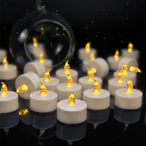 Electronic Mini Led Candle Tea Light Religious Halloween Wedding Decoration Battery Operated Flameless Flameless Led Tealight