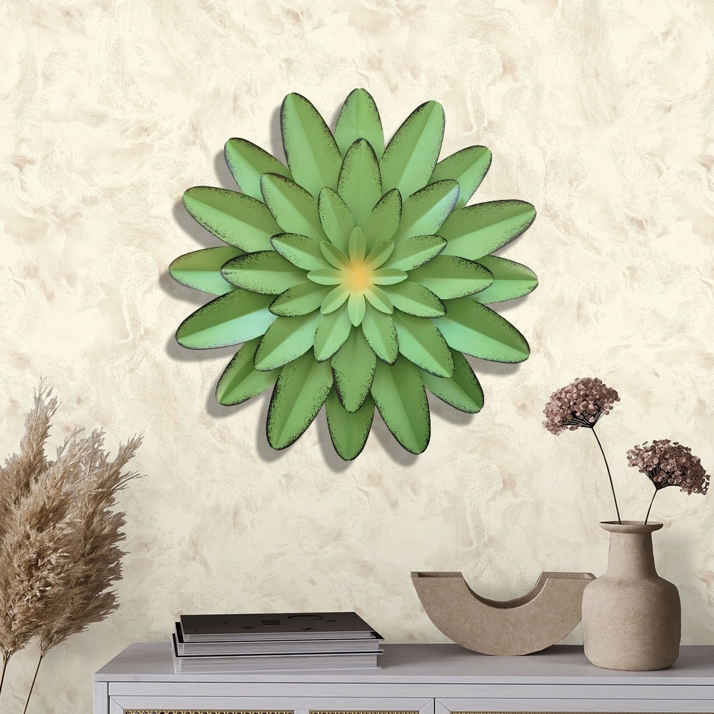 High Quality 3D Metal Flower Wall Art Decor 12