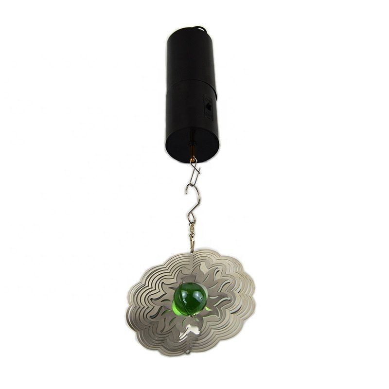 Hanging Black Rotating Motor for Wind Spinner and Wind Chimes Battery Operated Wind Spinner Rotator Garden Decor Accessory