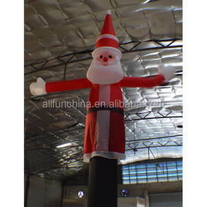 air-blown inflatable sky dancer santa claus dancer for outdoor christmas decoration promotion big 3-5mH