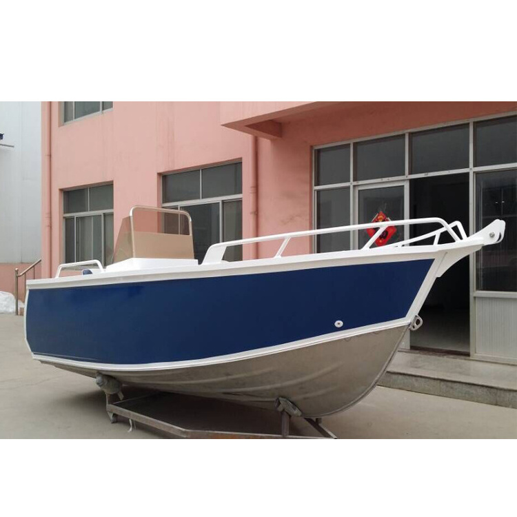 5.0 center console aluminum pressed hull fishing boat with hiah quality