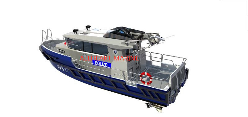 Allheart 10.5m Aluminum cabin Patrol Boat For Sale